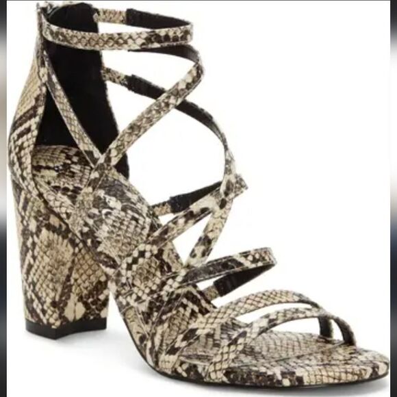 Jessica Simpson size 8 snake skin Stassey Cage Sandal NEW - Picture 1 of 6
